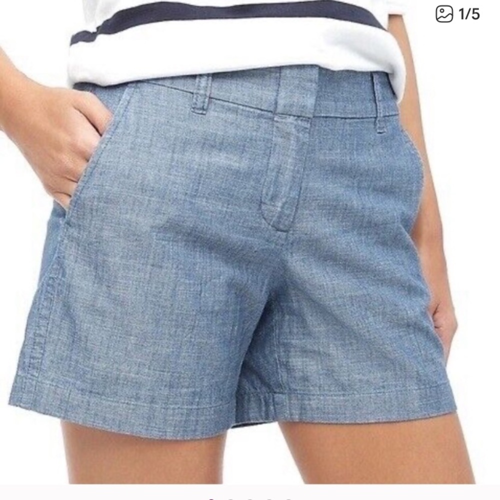 J Crew Factory Chambray Shorts, size 8